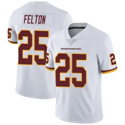Washington Commanders Men's Limited White Vapor Untouchable Jersey (25 Demetric Felton)