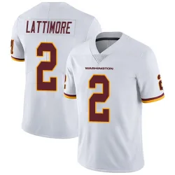 Washington Commanders Men's Limited White Vapor Untouchable Jersey (2 Marshon Lattimore)