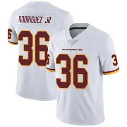 Washington Commanders Men's Limited White Vapor Untouchable Jersey (36 Chris Rodriguez Jr.)