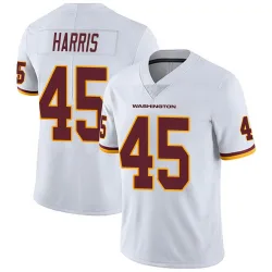 Washington Commanders Men's Limited White Vapor Untouchable Jersey (45 De'Jon Harris)