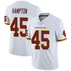 Washington Commanders Men's Limited White Vapor Untouchable Jersey (45 Dominique Hampton)