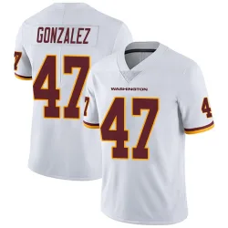 Washington Commanders Men's Limited White Vapor Untouchable Jersey (47 Zane Gonzalez)