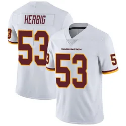 Washington Commanders Men's Limited White Vapor Untouchable Jersey (53 Nate Herbig)