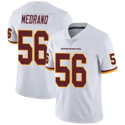 Washington Commanders Men's Limited White Vapor Untouchable Jersey (56 Kain Medrano)