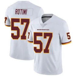Washington Commanders Men's Limited White Vapor Untouchable Jersey (57 Bunmi Rotimi)