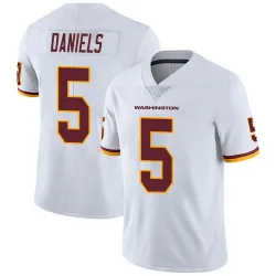 Washington Commanders Men's Limited White Vapor Untouchable Jersey (5 Jayden Daniels)