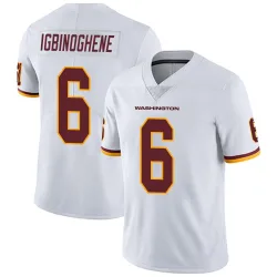 Washington Commanders Men's Limited White Vapor Untouchable Jersey (6 Noah Igbinoghene)