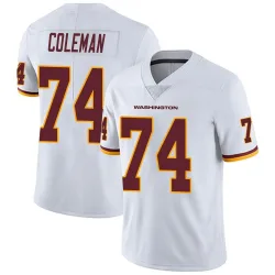 Washington Commanders Men's Limited White Vapor Untouchable Jersey (74 Brandon Coleman)