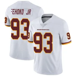 Washington Commanders Men's Limited White Vapor Untouchable Jersey (93 Viliami Fehoko Jr.)