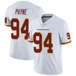 Washington Commanders Men's Limited White Vapor Untouchable Jersey (94 Daron Payne)
