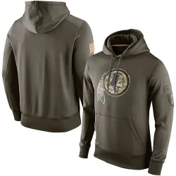 Washington Commanders Men's Olive Salute to Service KO Performance Hoodie