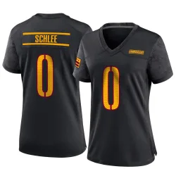 Washington Commanders Women's Game Black Alternate Jersey (0 Collin Schlee)