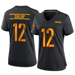 Washington Commanders Women's Game Black Alternate Jersey (12 Michael Gallup)