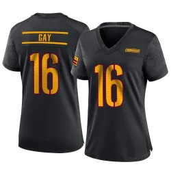 Washington Commanders Women's Game Black Alternate Jersey (16 Matt Gay)
