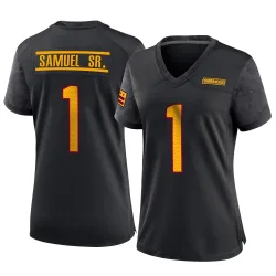 Washington Commanders Women's Game Black Alternate Jersey (1 Deebo Samuel Sr.)