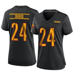 Washington Commanders Women's Game Black Alternate Jersey (24 Michael Davis)