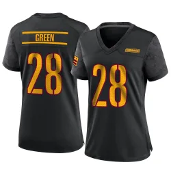 Washington Commanders Women's Game Black Alternate Jersey (28 Darrell Green)
