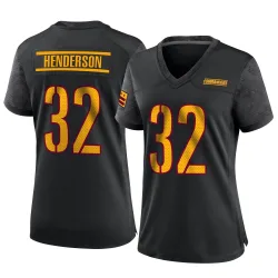 Washington Commanders Women's Game Black Alternate Jersey (32 Xavier Henderson)