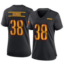 Washington Commanders Women's Game Black Alternate Jersey (38 Allan George)
