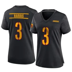 Washington Commanders Women's Game Black Alternate Jersey (3 Will Harris)