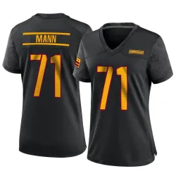 Washington Commanders Women's Game Black Alternate Jersey (71 Charles Mann)