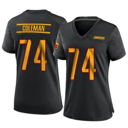 Washington Commanders Women's Game Black Alternate Jersey (74 Brandon Coleman)