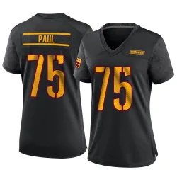 Washington Commanders Women's Game Black Alternate Jersey (75 Chris Paul)