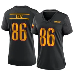 Washington Commanders Women's Game Black Alternate Jersey (86 Zach Ertz)