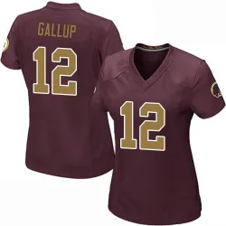Washington Commanders Women's Game Burgundy Alternate Jersey (12 Michael Gallup)