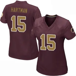 Washington Commanders Women's Game Burgundy Alternate Jersey (15 Sam Hartman)