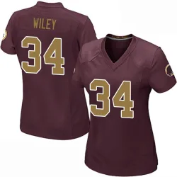 Washington Commanders Women's Game Burgundy Alternate Jersey (34 Michael Wiley)