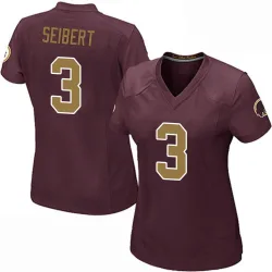 Washington Commanders Women's Game Burgundy Alternate Jersey (3 Austin Seibert)