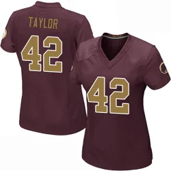 Washington Commanders Women's Game Burgundy Alternate Jersey (42 Charley Taylor)