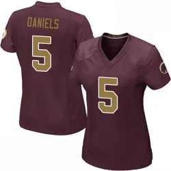 Washington Commanders Women's Game Burgundy Alternate Jersey (5 Jayden Daniels)