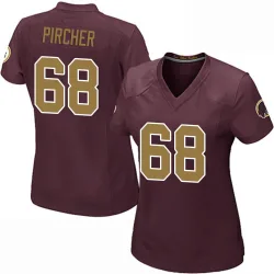 Washington Commanders Women's Game Burgundy Alternate Jersey (68 Max Pircher)