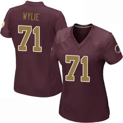 Washington Commanders Women's Game Burgundy Alternate Jersey (71 Andrew Wylie)