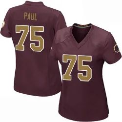 Washington Commanders Women's Game Burgundy Alternate Jersey (75 Chris Paul)