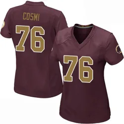 Washington Commanders Women's Game Burgundy Alternate Jersey (76 Sam Cosmi)
