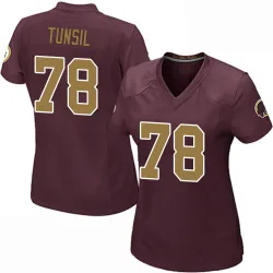 Washington Commanders Women's Game Burgundy Alternate Jersey (78 Laremy Tunsil)