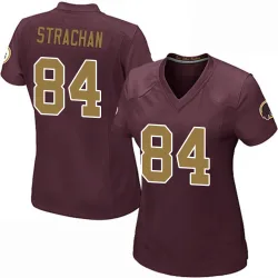 Washington Commanders Women's Game Burgundy Alternate Jersey (84 Mike Strachan)