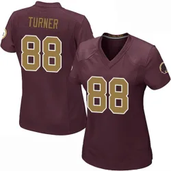 Washington Commanders Women's Game Burgundy Alternate Jersey (88 Cole Turner)