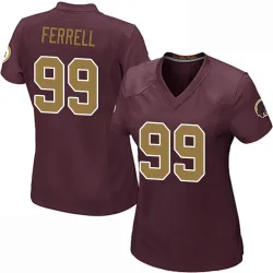 Washington Commanders Women's Game Burgundy Alternate Jersey (99 Clelin Ferrell)