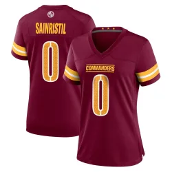 Washington Commanders Women's Game Burgundy Jersey (0 Mike Sainristil)