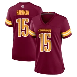 Washington Commanders Women's Game Burgundy Jersey (15 Sam Hartman)