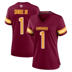 Washington Commanders Women's Game Burgundy Jersey (1 Deebo Samuel Sr.)