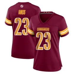 Washington Commanders Women's Game Burgundy Jersey (23 Trey Amos)