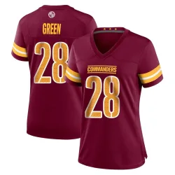 Washington Commanders Women's Game Burgundy Jersey (28 Darrell Green)