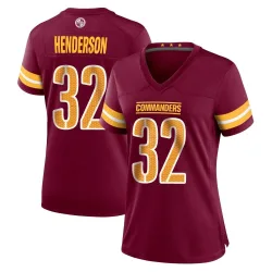 Washington Commanders Women's Game Burgundy Jersey (32 Xavier Henderson)