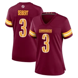 Washington Commanders Women's Game Burgundy Jersey (3 Austin Seibert)