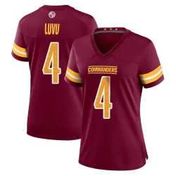 Washington Commanders Women's Game Burgundy Jersey (4 Frankie Luvu)